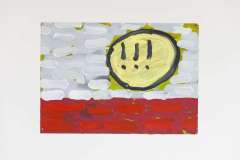 Untitled, 2025, Acrylic on paper, 50 x 71 cm.